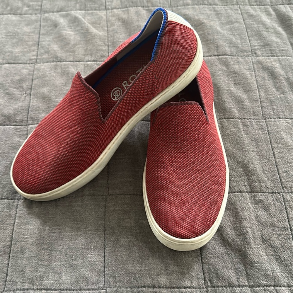 Rothys classic slip on size 7 red